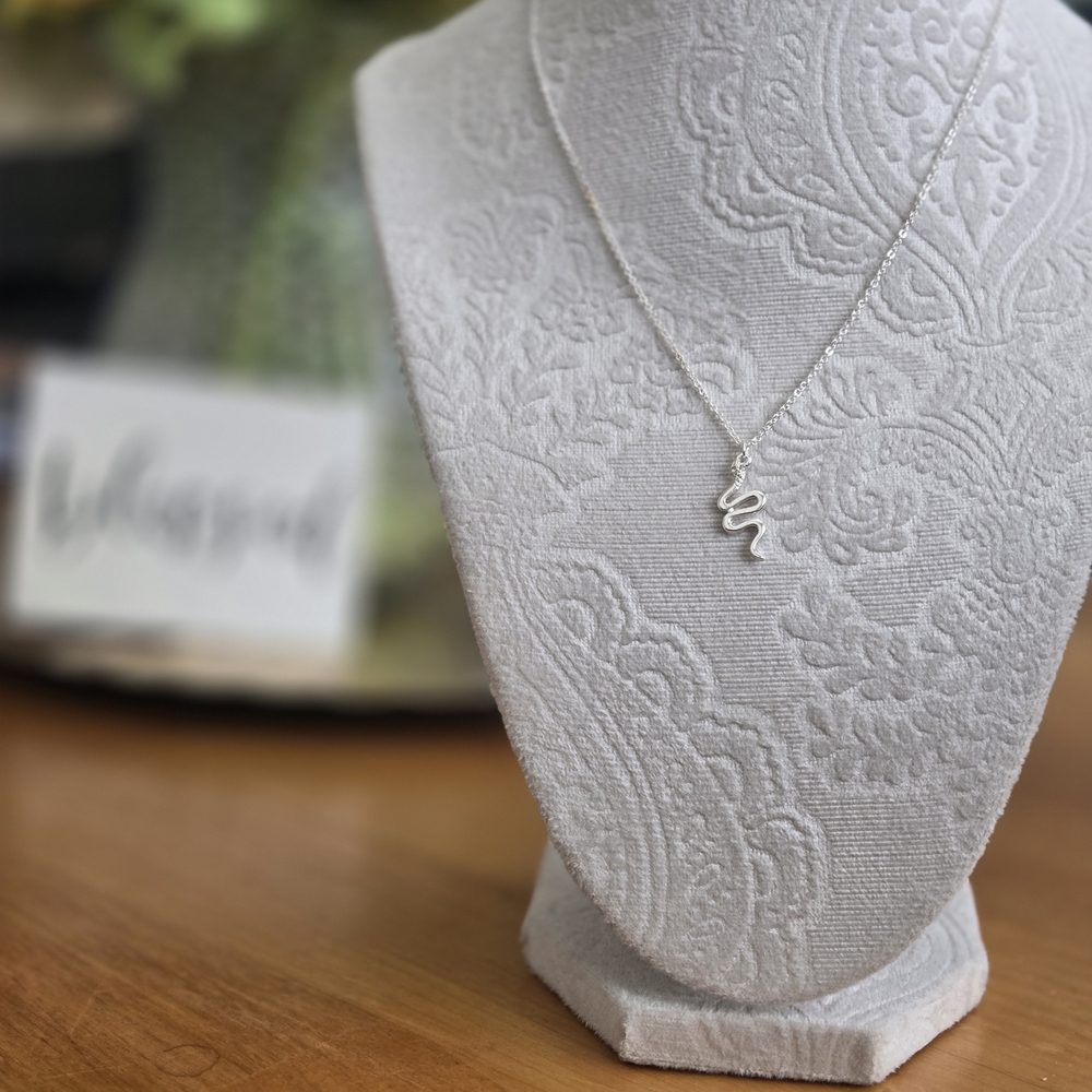 Silver Kundalini Snake Necklace – Spiritual Awakening Jewelry